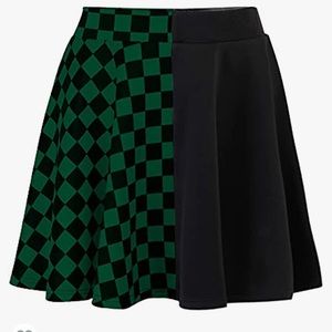 Plus size split skater skirt